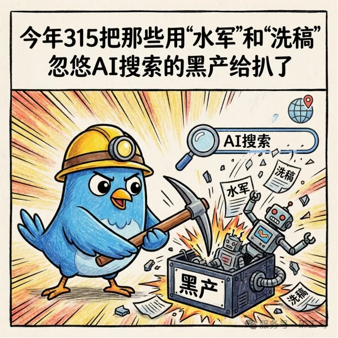 315 之后 AI 搜索规则变化示意图