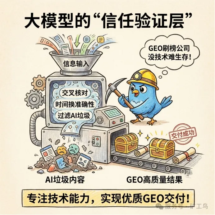 大模型的信任验证层示意图